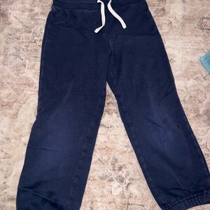 Casual Navy Joggers with Drawstring